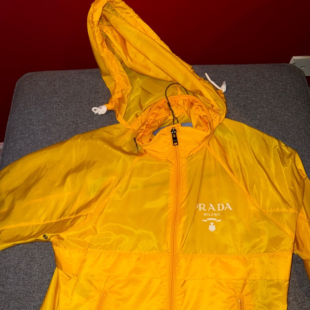 Yellow Prada jacket